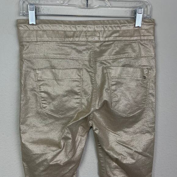 Flog Gold Metallic Jogger Loren Pants 26 - Picture 6 of 9